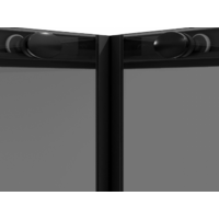 Niagara NG-2829-34BLACK 90x90x195 (черный матовый/тонированное стекло) Image #8