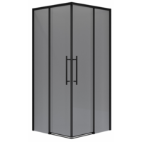 Niagara NG-2829-34BLACK 90x90x195 (черный матовый/тонированное стекло)